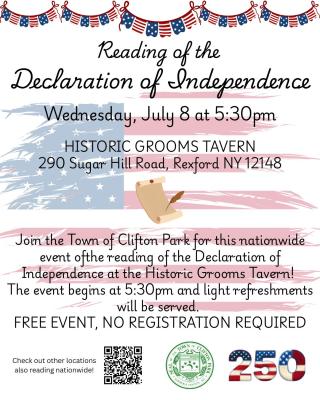 Reading of the Declaration of Independence